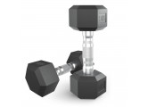 Гантель гексагональная обрезиненная 5 кг UnixFit DBHEX5x2 2 шт