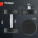 Гантель круглая обрезиненная 12,5 кг UnixFit PRO DBRND12_5PBKx2 2 шт 75_75