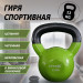 Гиря в виниловой оболочке 12 кг Fitex Pro FTX2201-12 75_75