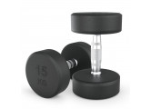 Гантель круглая обрезиненная 15 кг UnixFit PRO DBRND15PBKx2 2 шт