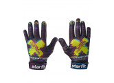 Перчатки для фитнеса Star Fit WG-104, с пальцами, черный/мультицвет