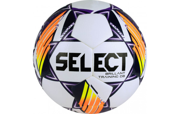 Мяч футбольный Select Brillant Training DB V24, 0864168096, р.4, 32п, ПУ, гибр.сш, бел-оранж 600_380