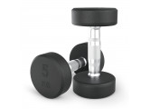 Гантель круглая обрезиненная 5 кг UnixFit PRO DBRND5PBKx2 2 шт