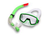 Набор для плавания детский Sportex маска+трубка (ПВХ) E41227 зеленый