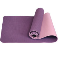 Коврик для йоги 183x61x0,6 см Sportex ТПЕ E33579 фиолетово\розовый