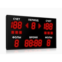 Универсальное спортивное табло Импульс 713-D13x13xN6-S6-A2