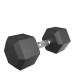 Гантель гексагональная обрезиненная 15 кг UnixFit DBHEX15x2 2 шт 75_75