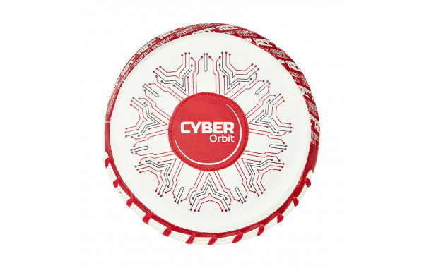 Боксёрские Лапы малые Green Hill CYBER ORBIT FMCO-2021-0019 бело-красный 600_380