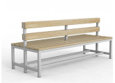 Скамейка для раздевалки со спинкой двухсторонняя, 200см Glav 10.300-2000