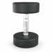 Гантель круглая обрезиненная 15 кг UnixFit PRO DBRND15PBKx2 2 шт 75_75