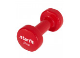 Гантель виниловая Star Fit DB-101 3 кг, красный