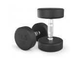 Гантель круглая обрезиненная 12,5 кг UnixFit PRO DBRND12_5PBKx2 2 шт