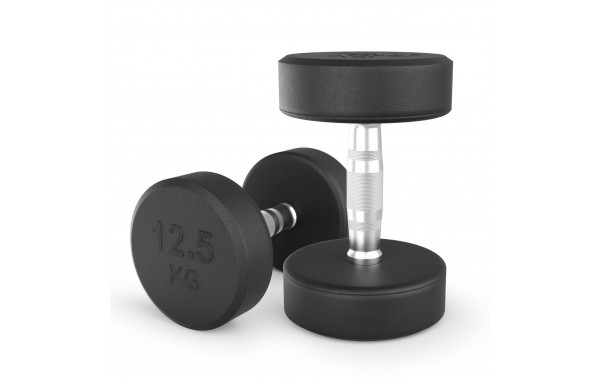 Гантель круглая обрезиненная 12,5 кг UnixFit PRO DBRND12_5PBKx2 2 шт 600_380
