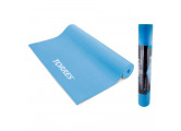 Коврик для йоги Torres Basis 3 PVC 3 мм, нескользящее покрытие YL10023 голубой