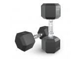 Гантель гексагональная обрезиненная 10 кг UnixFit DBHEX10x2 2 шт