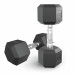 Гантель гексагональная обрезиненная 10 кг UnixFit DBHEX10x2 2 шт 75_75