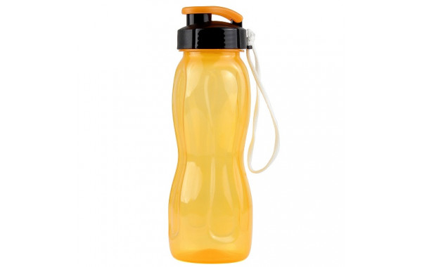 Бутылка для воды 550 мл WOWBOTTLES, шнурок в комплекте, прозрачно/желтый КК0471 600_380