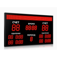 Табло для хоккея Импульс 718-D18x4-D13x5-L4xD10x5-S12x160xP10