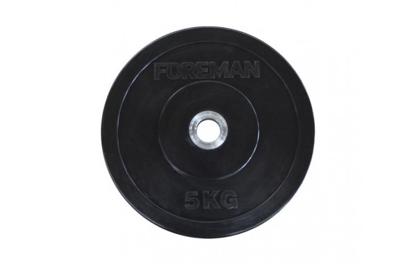 Диск бампированный обрезиненный Foreman D50 мм 25 кг FM\BM-25 черный 600_380