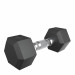 Гантель гексагональная обрезиненная 5 кг UnixFit DBHEX5x2 2 шт 75_75