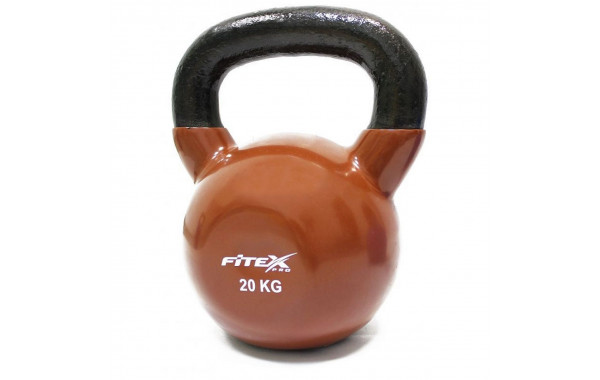 Гиря в виниловой оболочке 20 кг Fitex Pro FTX2201-20 600_380