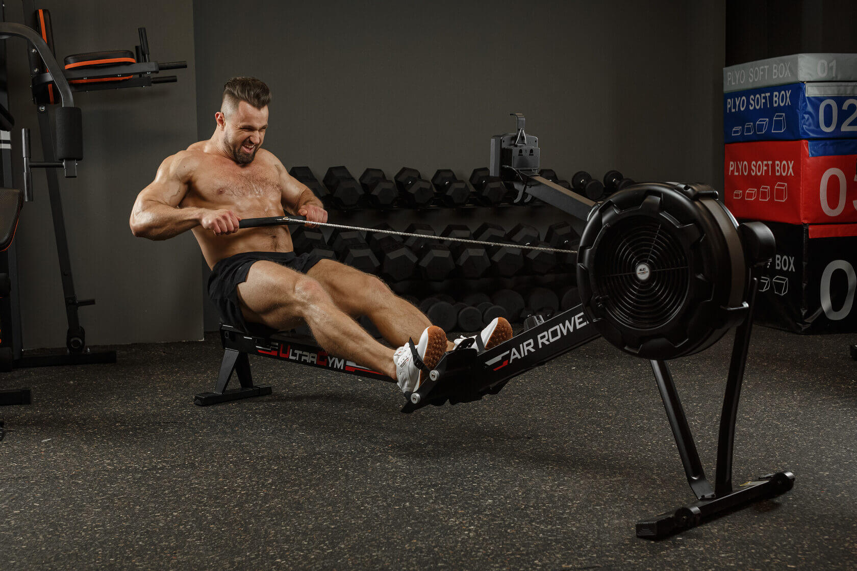 Гребной тренажер UltraGym Air Cross 002 1680_1120