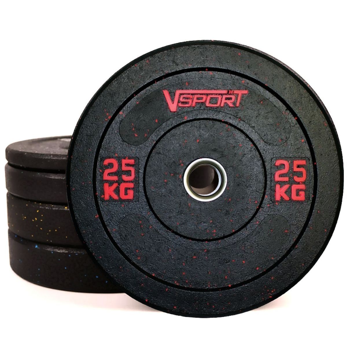 Диск бамперный 25кг V-Sport FTX-1037-25 черный 1200_1200