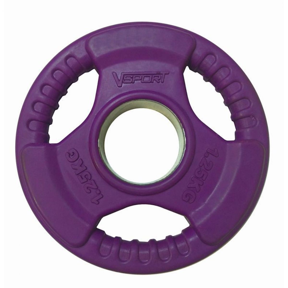 Диск Олимпийский 1,25кг, обрезиненный цветной с ручками V-Sport LC-1.25 1200_1200
