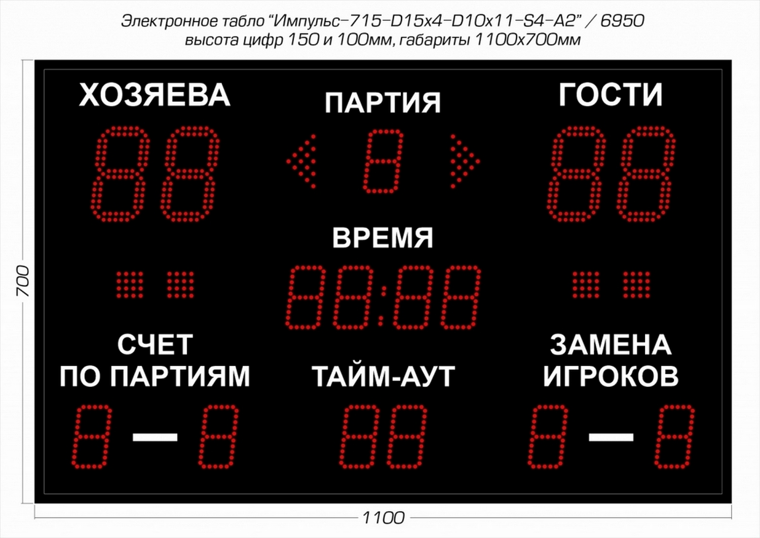 Табло для волейбола Импульс 715-D15x4-D10x11-S4-A2 1500_1062