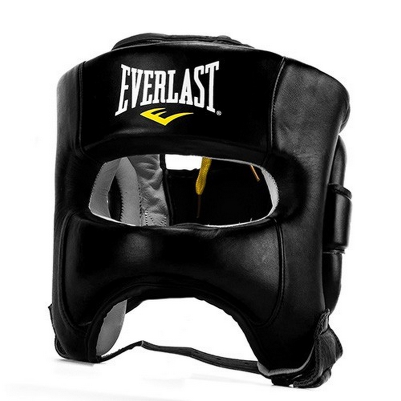 Шлем Everlast Elite Leather, черный 800_800