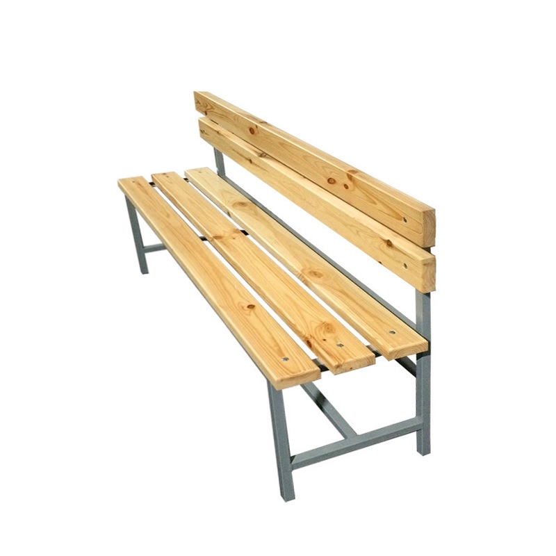Скамейка для раздевалки со спинкой 150 см сиденье из дерева Dinamika ZSO-002185 800_800