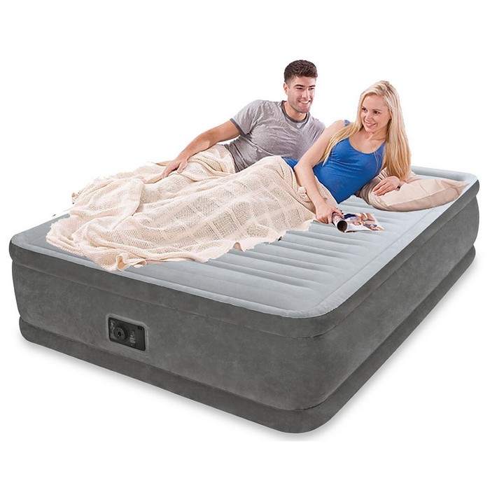 Надувная кровать Intex Comfort-Plush 152х203х56см, встроенный насос 220V 64418 700_700