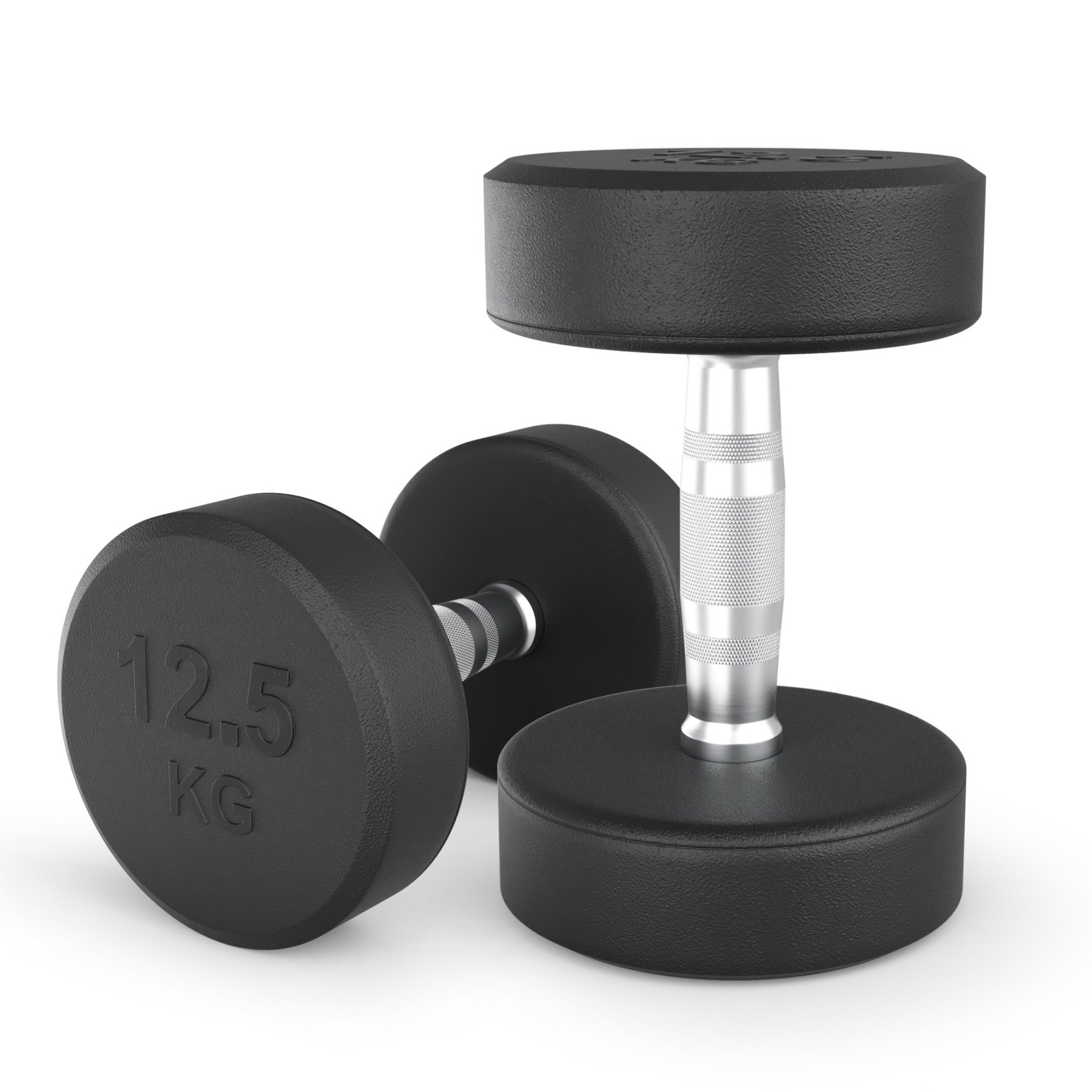 Гантель круглая обрезиненная 12,5 кг UnixFit PRO DBRND12_5PBKx2 2 шт 1999_2000