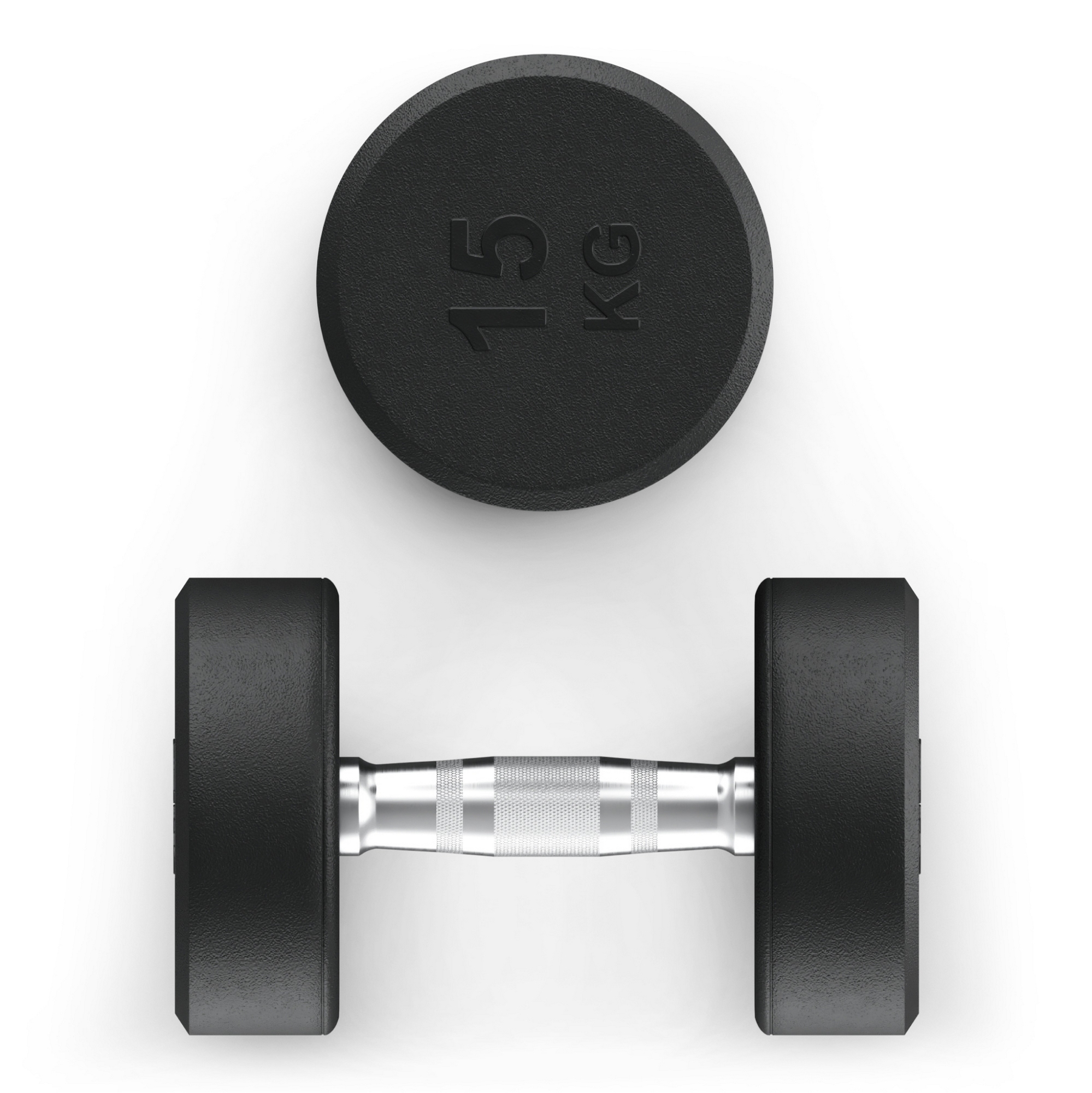Гантель круглая обрезиненная 15 кг UnixFit PRO DBRND15PBKx2 2 шт 1999_2000