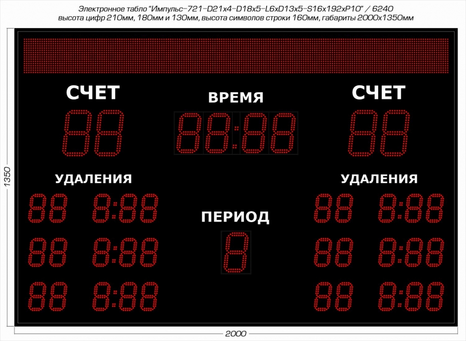 Табло для хоккея Импульс 721-D21x4-D18x5-L6xD13x5-S16x192xP10 1500_1100
