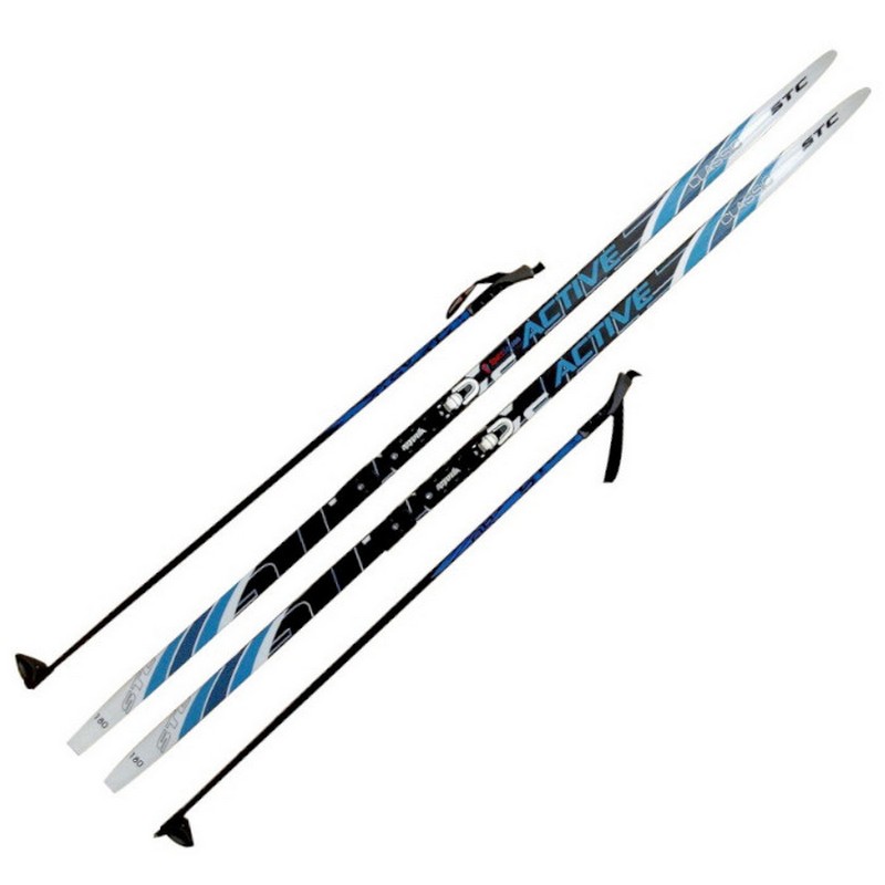 Лыжный комплект STC MIX Step, с креплениями Rottefella (мультиколор) 800_800