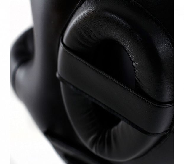 Шлем боксерский с бампером Adidas Pro Full Protection Boxing Headgear adiBHGF01 черный 621_553