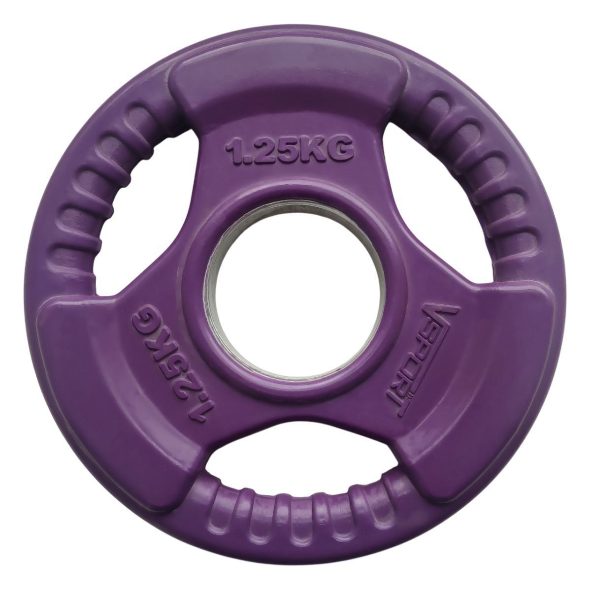Диск Олимпийский 1,25кг, обрезиненный цветной с ручками V-Sport LC-1.25 1200_1200