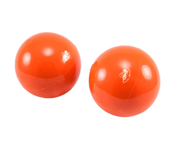 Мячи глянцевые Franklin Method 90.05 Franklin Universal, пара,10 см, оранжевый 600_513