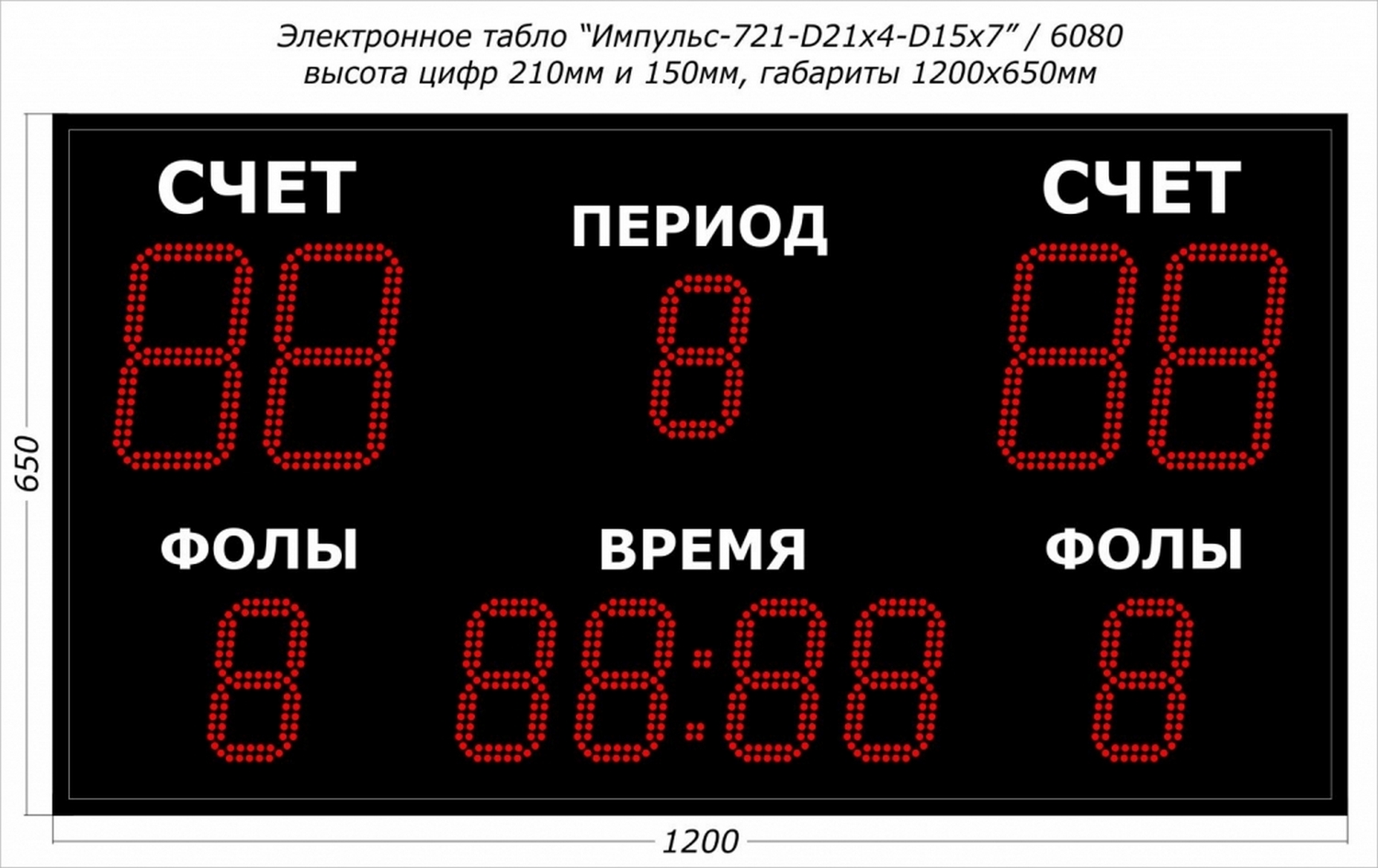 Универсальное спортивное табл Импульс 721-D21x4-D15x7 1500_945