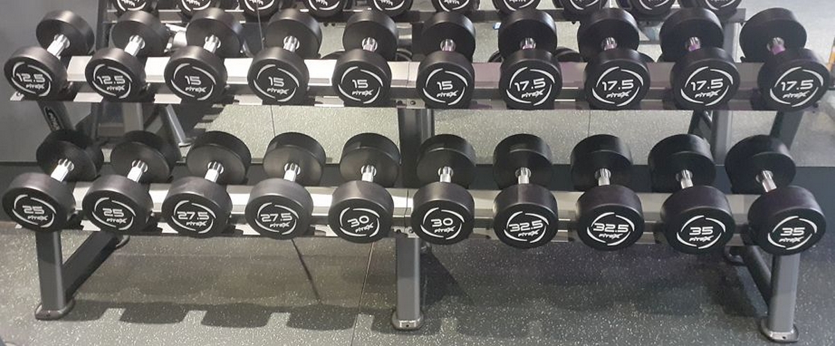 Комплект PVC гантелей 12,5-35кг (10пар) V-Sport FTX-315 1200_497
