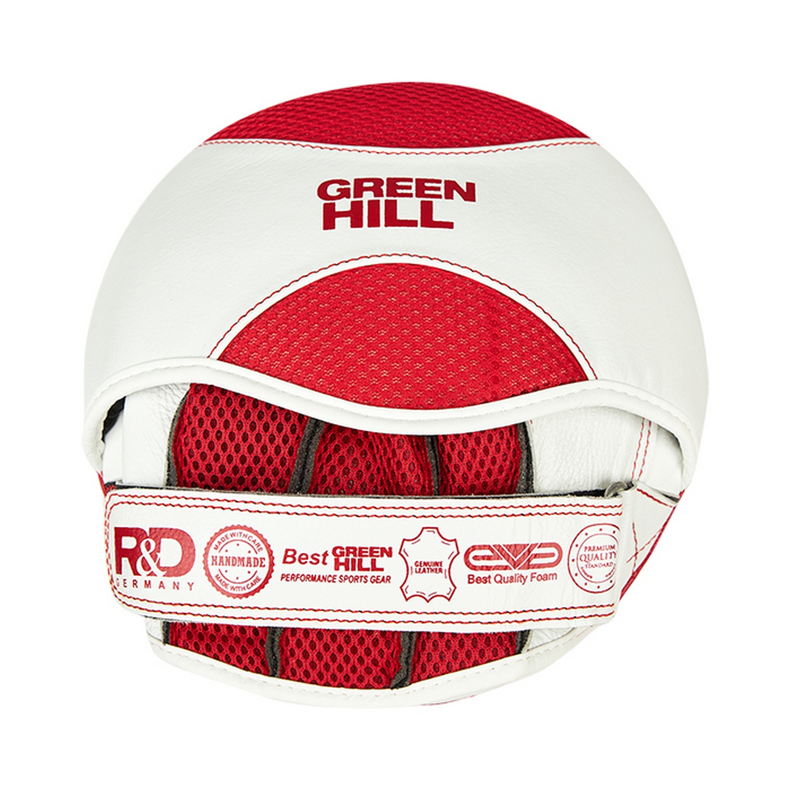 Боксёрские Лапы малые Green Hill CYBER ORBIT FMCO-2021-0019 бело-красный 1600_1600