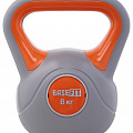 Гиря пластиковая 8 кг BaseFit DB-503 серый-оранжевый 120_120