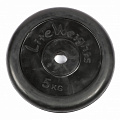 Диск обрезиненный Lite Weights 2475LW 26мм 5кг, черный 120_120