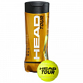 Мяч теннисный Head Tour 3B 570703, 3 шт желтый 120_120